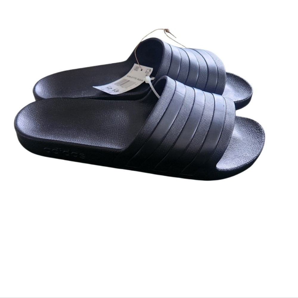 Adidas Black Slide Sandals Sz Womens 13 Nwt